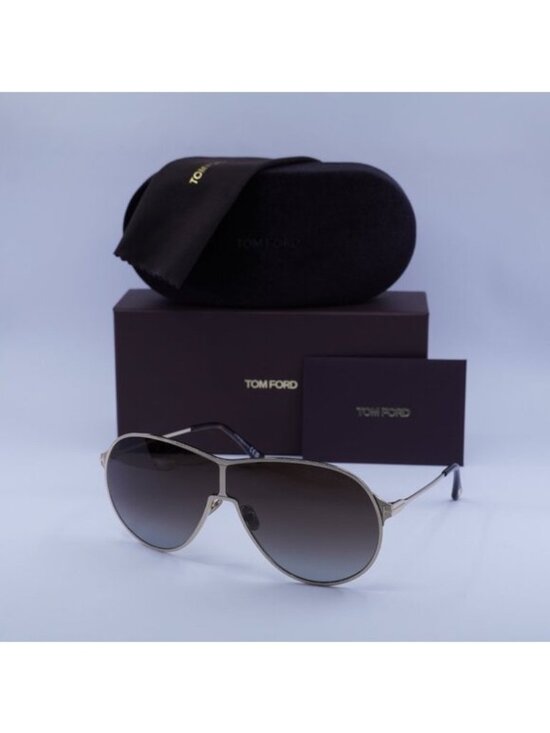 Tom Ford Gaia TF1174 28K Rose Gold Aviator Sunglasses Italy w/ Case NWT Tom Ford Gaia FT1174 28K Aviator Sunglasses – Rose Gold/Roviex main image 2
